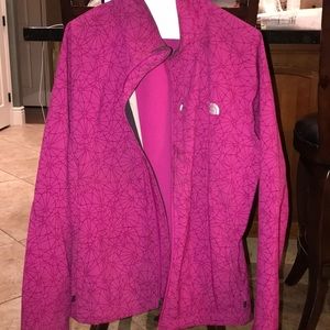 Pink Patterned North Face Jacket